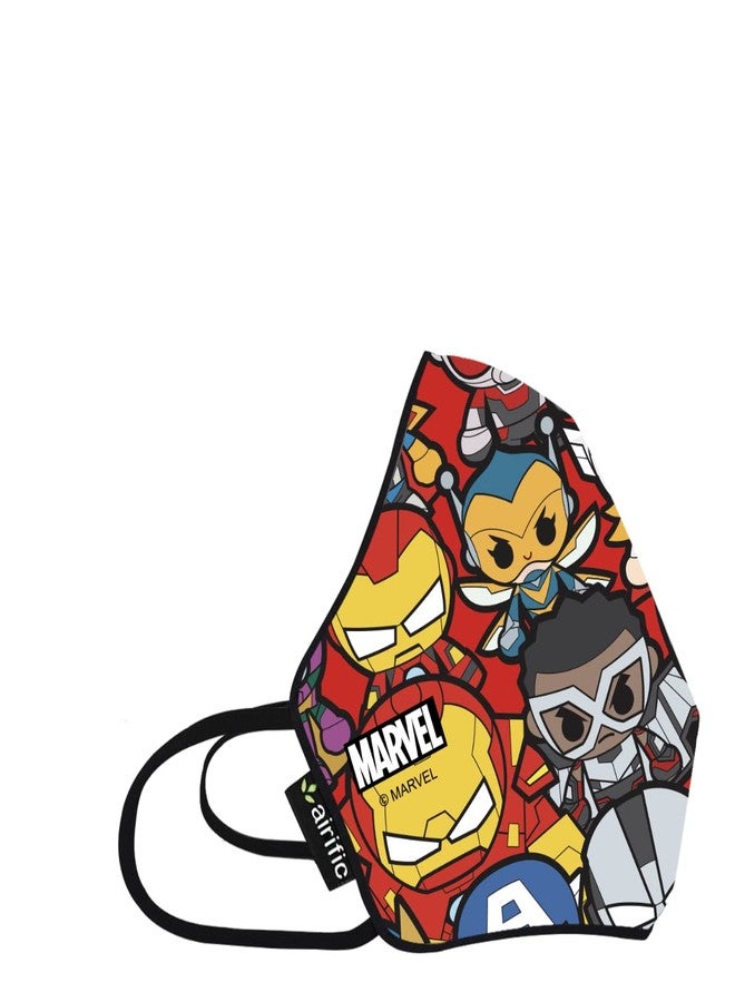 قناع Airific Marvel Mini Avengers N95 قابل للغسل وإعادة الاستخدام | FFP2، قناع مضاد للتلوث للأطفال والكبار | فلتر بتقنية النانو | تم اختباره في مختبرات دولية (صغير جدًا) - Image 3
